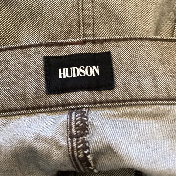 Hudson Mens Blake Slim Straight Zip Fly Jeans Size 36 Brownish Gray Denim Pants - Picture 10 of 11